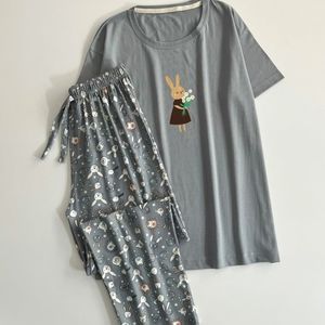 ست راحتی تیشرت شلوار زنانه پینترستی