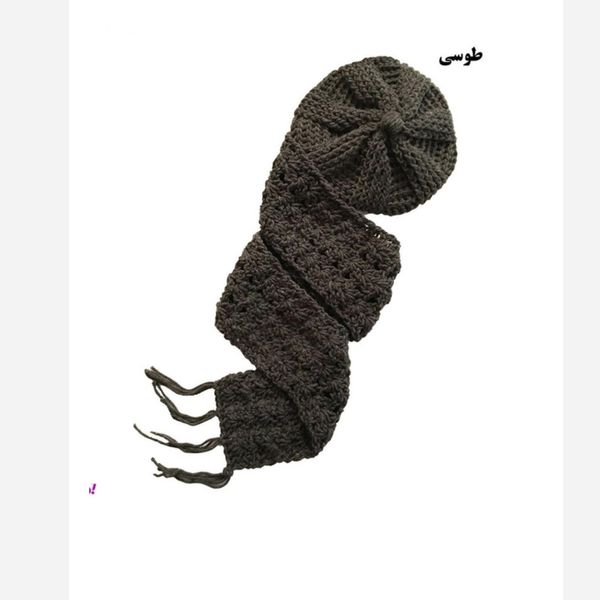 شال و کلاه بافتنی فرانسوی