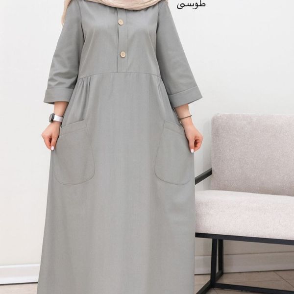 پیراهن مانتویی حنا