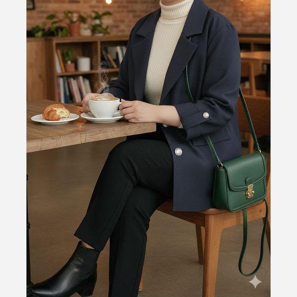 کت پاییزه آستردار مدل کیانا رنگ فیلی