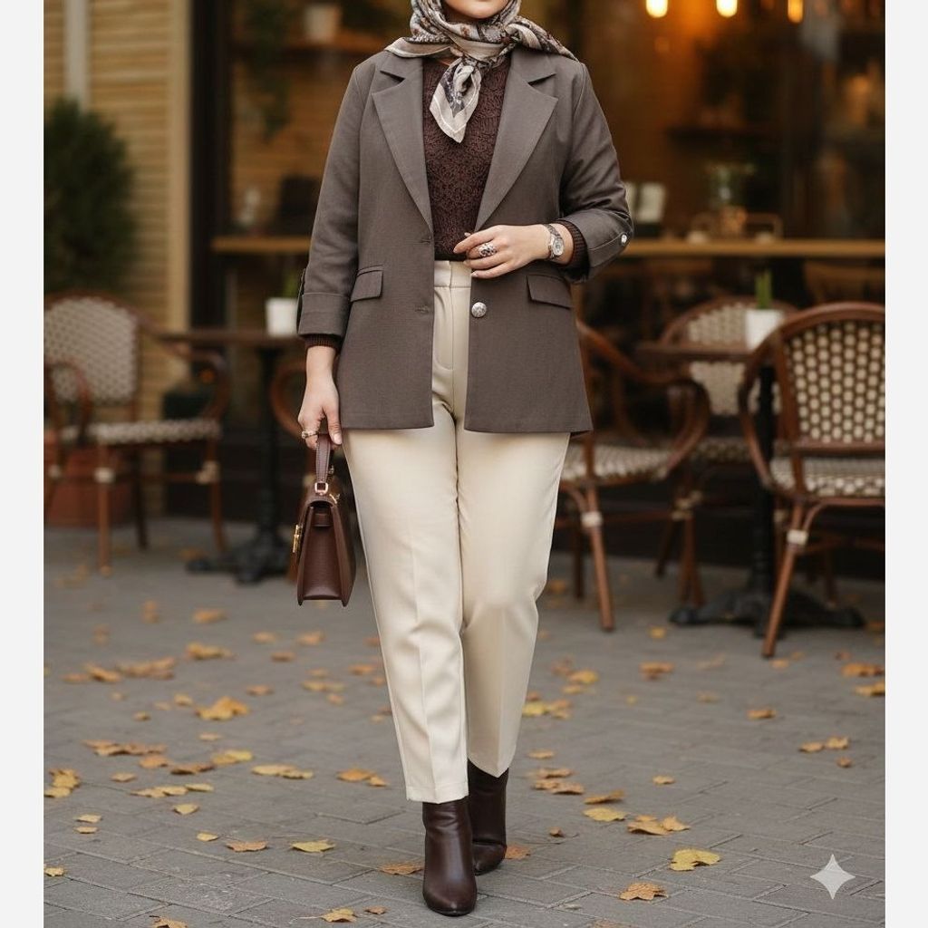 خرید انلاین کت پاییزه آستردار مدل کیانا