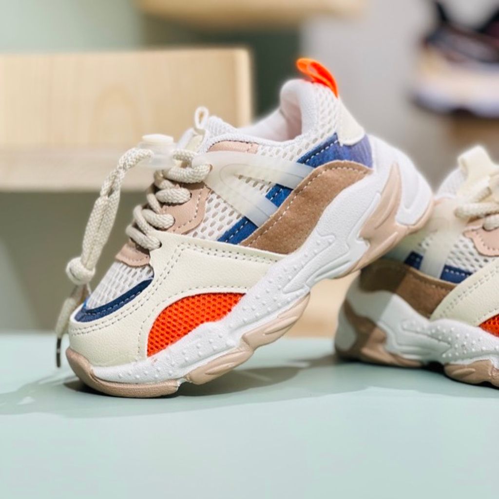 خرید اینترنتی قیمت کتونی بچگانه وارداتی طرح کارگو آبرنگی کد 121302