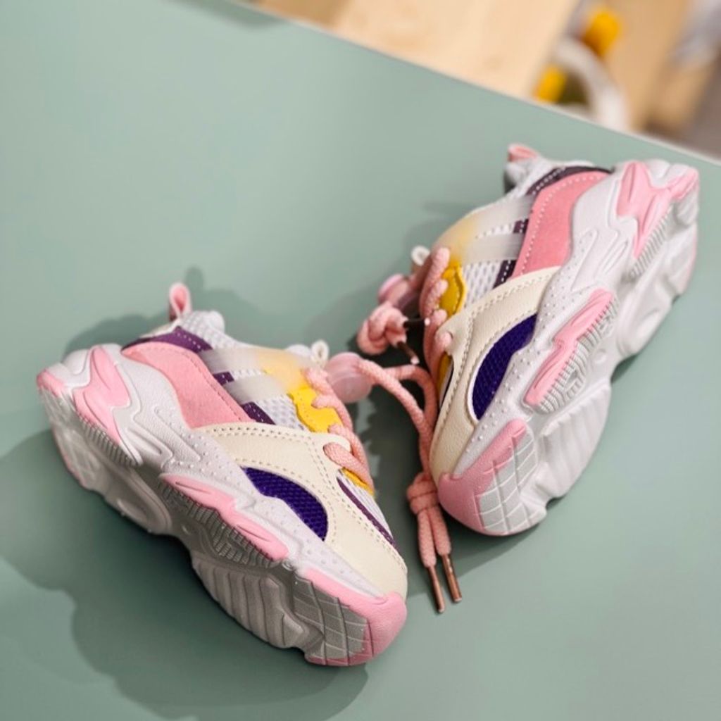 خرید اینترنتی قیمت کتونی بچگانه وارداتی طرح کارگو آبرنگی کد 121302