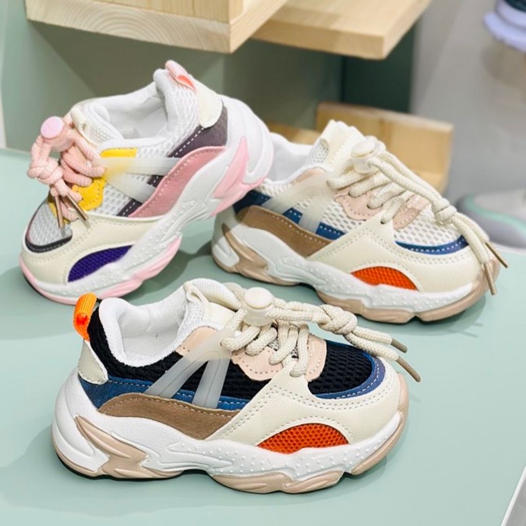 خرید اینترنتی قیمت کتونی بچگانه وارداتی طرح کارگو آبرنگی کد 121302