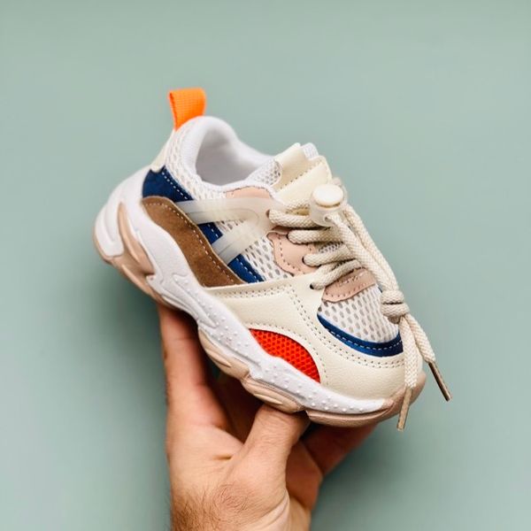 کتونی بچگانه وارداتی طرح کارگو آبرنگی کد 121302