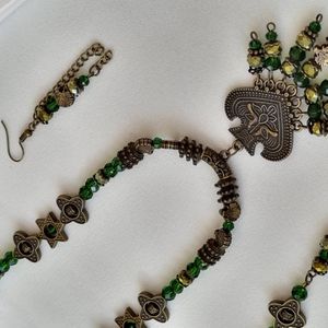 خرید انلاین گردنبند دست ساز سبز یشمی