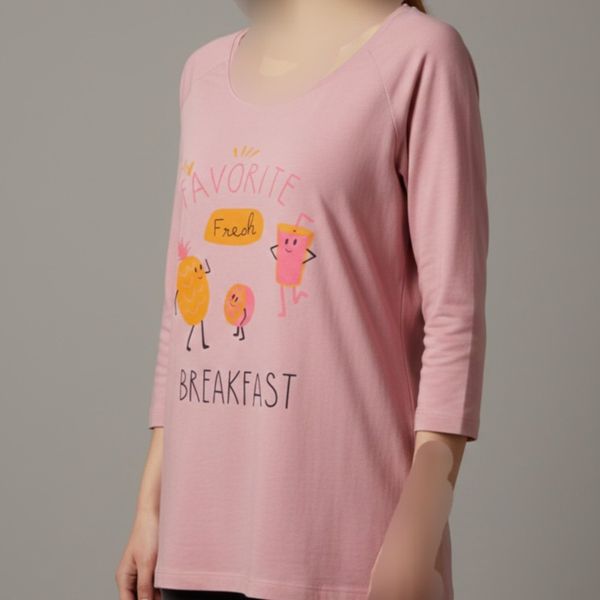 بلوز آستین بلند زنانه نخی