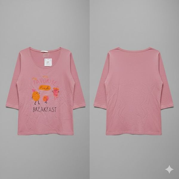 بلوز آستین بلند زنانه نخی