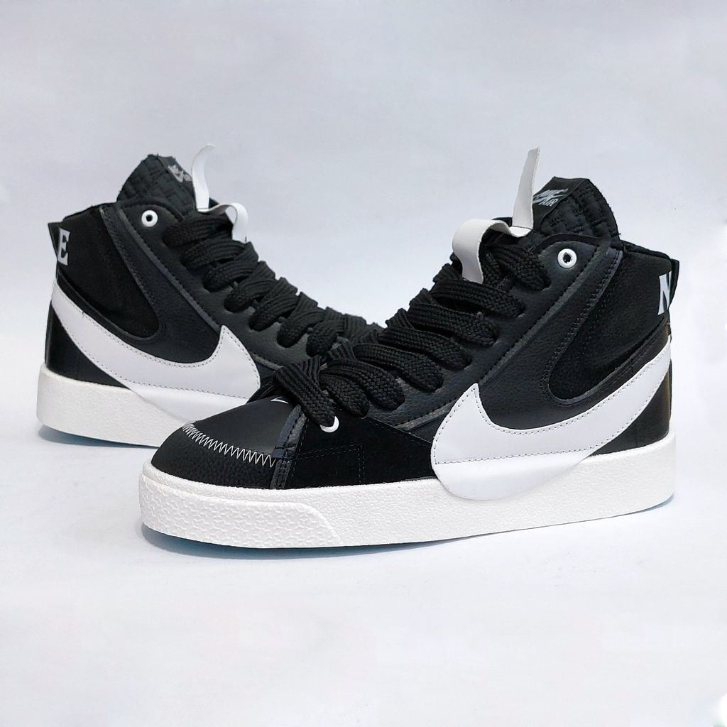 خرید اینترنتی نایک بلیزر جامبو ساقدار مشکی تیک سفید Nike Blazer Jumbo کیفیت بالا