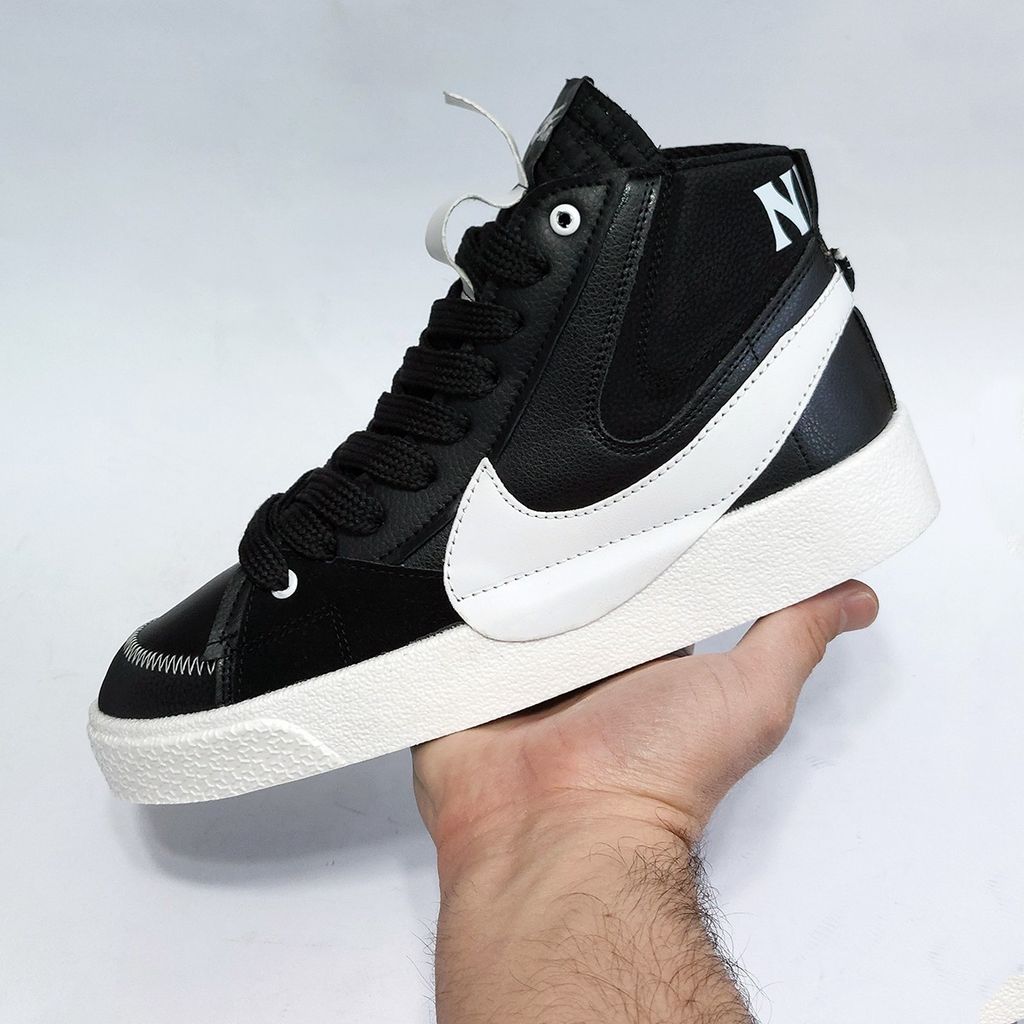 فروش اینترنتی نایک بلیزر جامبو ساقدار مشکی تیک سفید Nike Blazer Jumbo کیفیت بالا