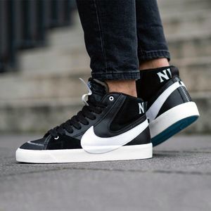 نایک بلیزر جامبو ساقدار مشکی تیک سفید Nike Blazer Jumbo کیفیت بالا