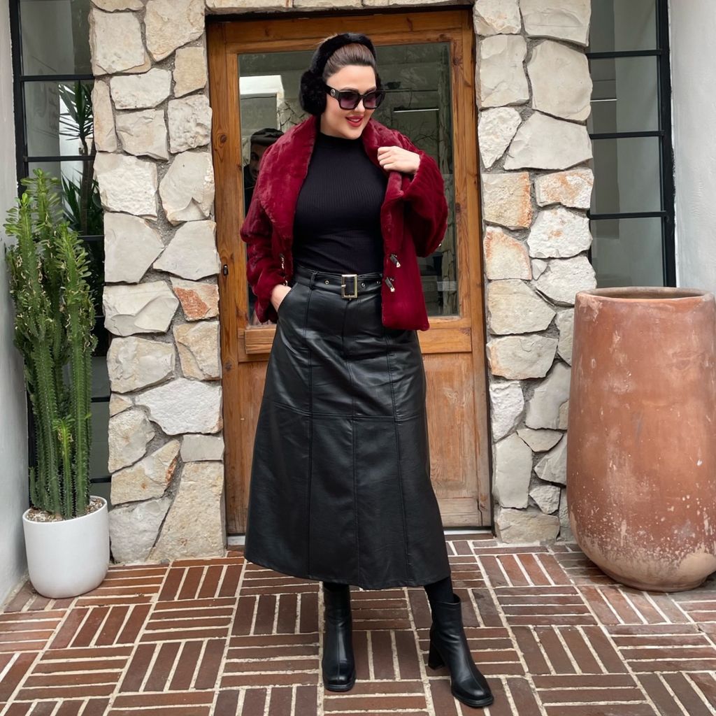 خرید آنلاین کت پوست هانا (کالکشن فروزان نریمیسا)