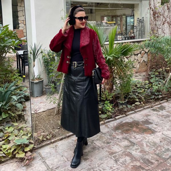 دامن چرم ویکتوریا