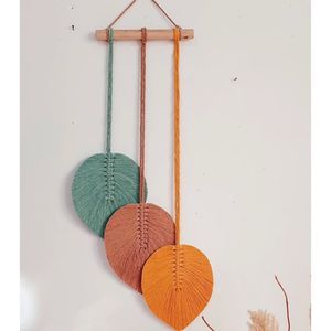 دیوارکوب اویز مکرومه بافی مدل ققنوس