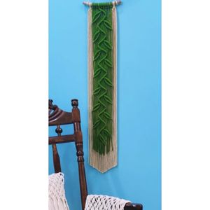 دیوارکوب جوانه مدرن مکرومه طرح پیچکی