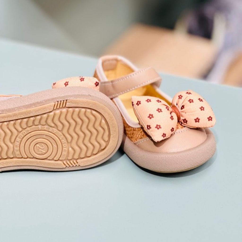 خرید اینترنتی قیمت کفش دخترانه طرح حصیری بهروز کد 122202