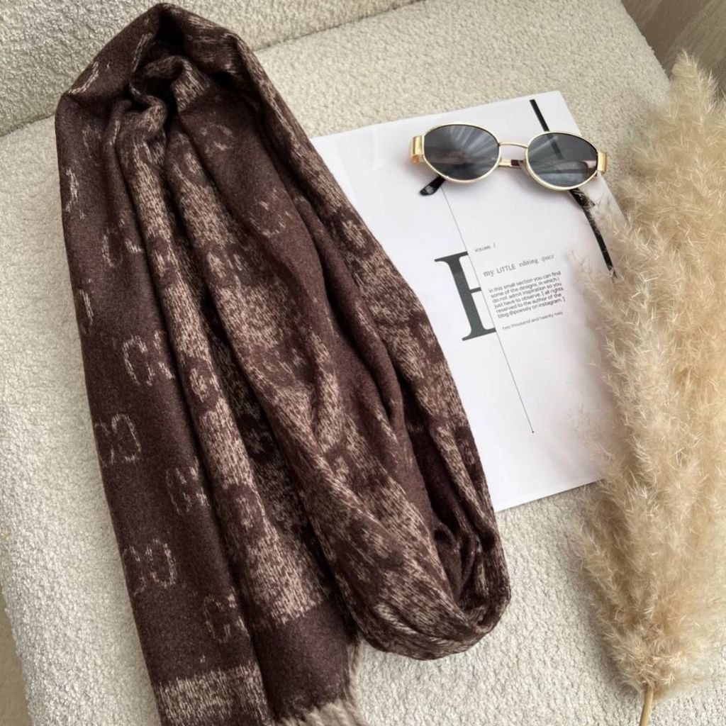 خرید انلاین شال وارداتی دو رنگ موهر گوچی هنا