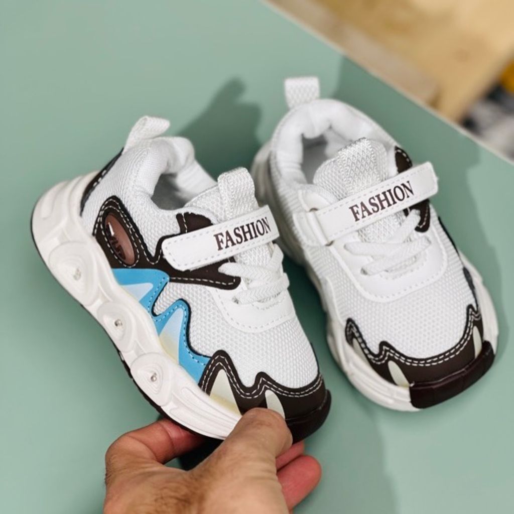 خرید اینترنتی قیمت کتونی وارداتی بچگانه طرح Fila برند Kids کد 121503