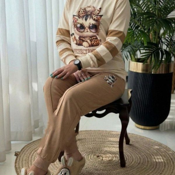 ست بلوز و شلوار پنبه ای ملوسک