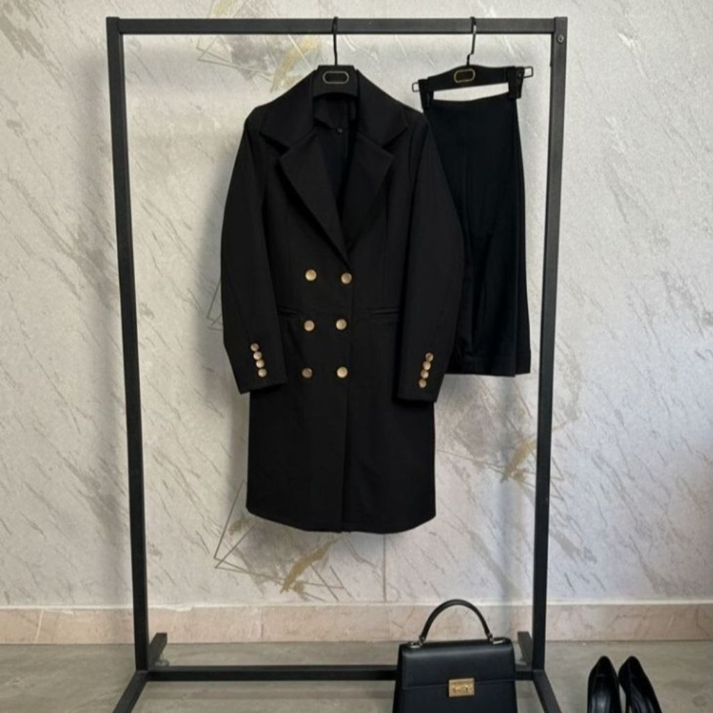 قیمت ارزان مانتو شلوار اداری شبنم زنانه