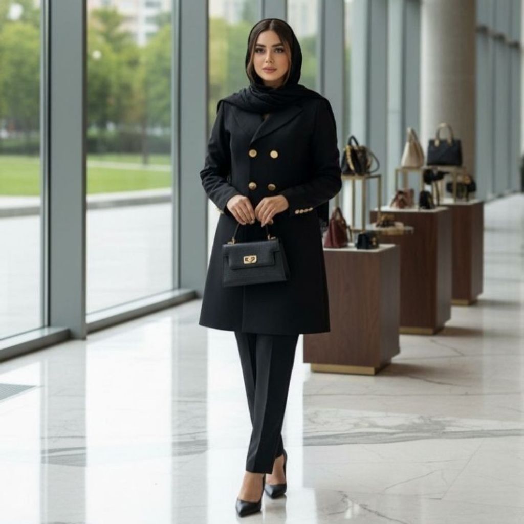 خرید اینترنتی مانتو شلوار اداری شبنم زنانه