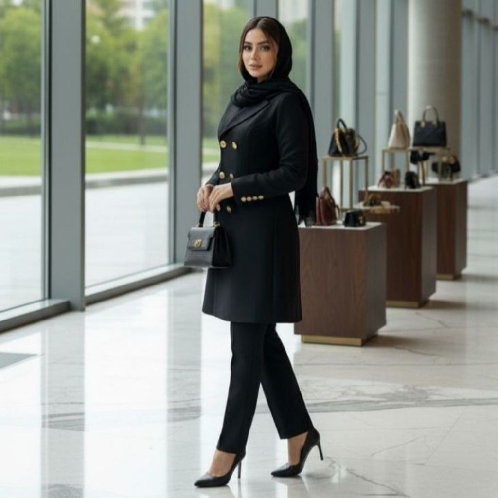 قیمت ارزان مانتو شلوار اداری شبنم زنانه