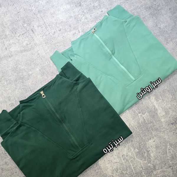 دورس نیم زیپ جیب دار زنانه درجه یک