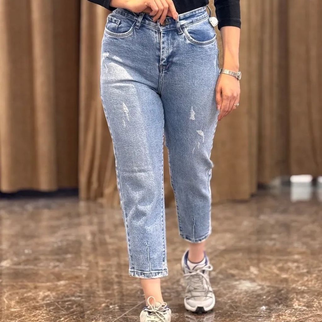 فروش اینترنتی شلوار جین مام فیت درجه یک