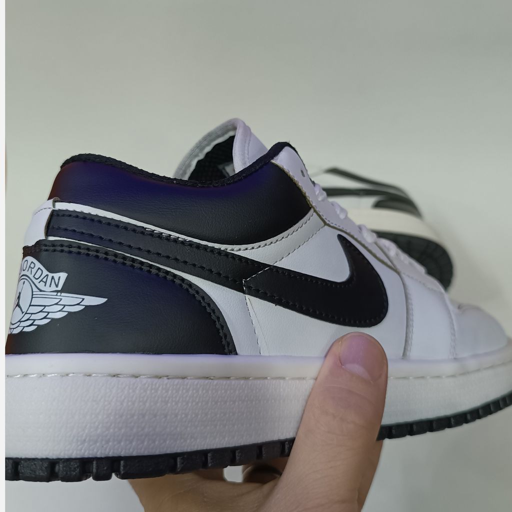 خرید اینترنتی قیمت کتونی مردانه جردن 1 سفید مشکی