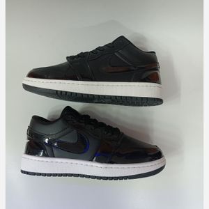 خرید آنلاین کتونی مردانه جردن 1 ورنی مشکی کیفیت بالا