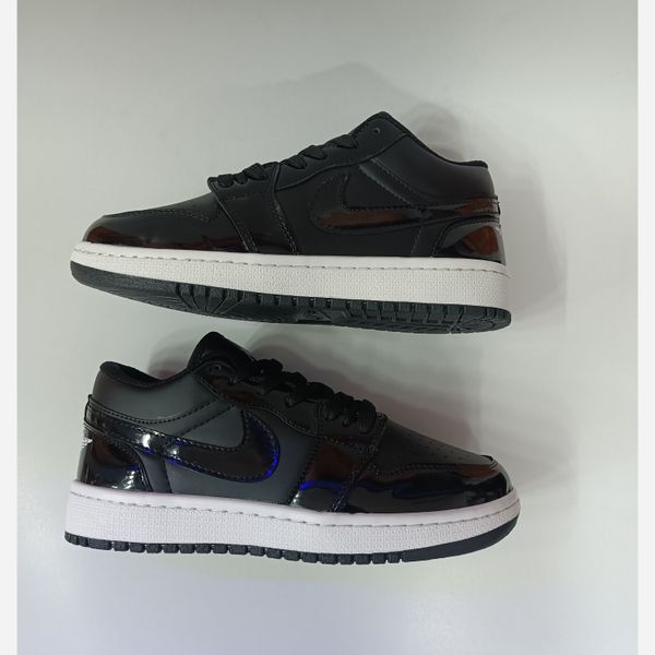 کتونی مردانه جردن 1 ورنی مشکی کیفیت بالا