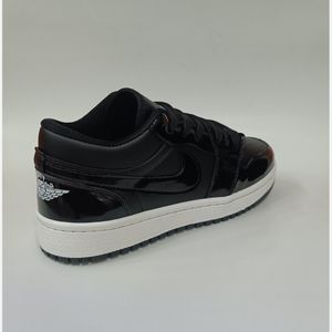 قیمت ارزان کتونی مردانه جردن 1 ورنی مشکی کیفیت بالا