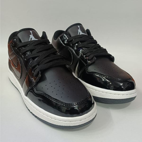 کتونی مردانه جردن 1 ورنی مشکی کیفیت بالا