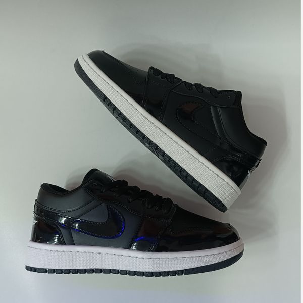 کتونی مردانه جردن 1 ورنی مشکی کیفیت بالا