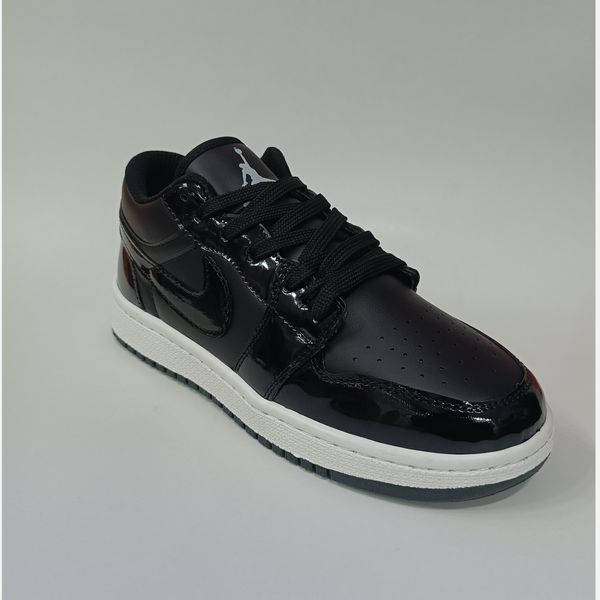 کتونی مردانه جردن 1 ورنی مشکی کیفیت بالا