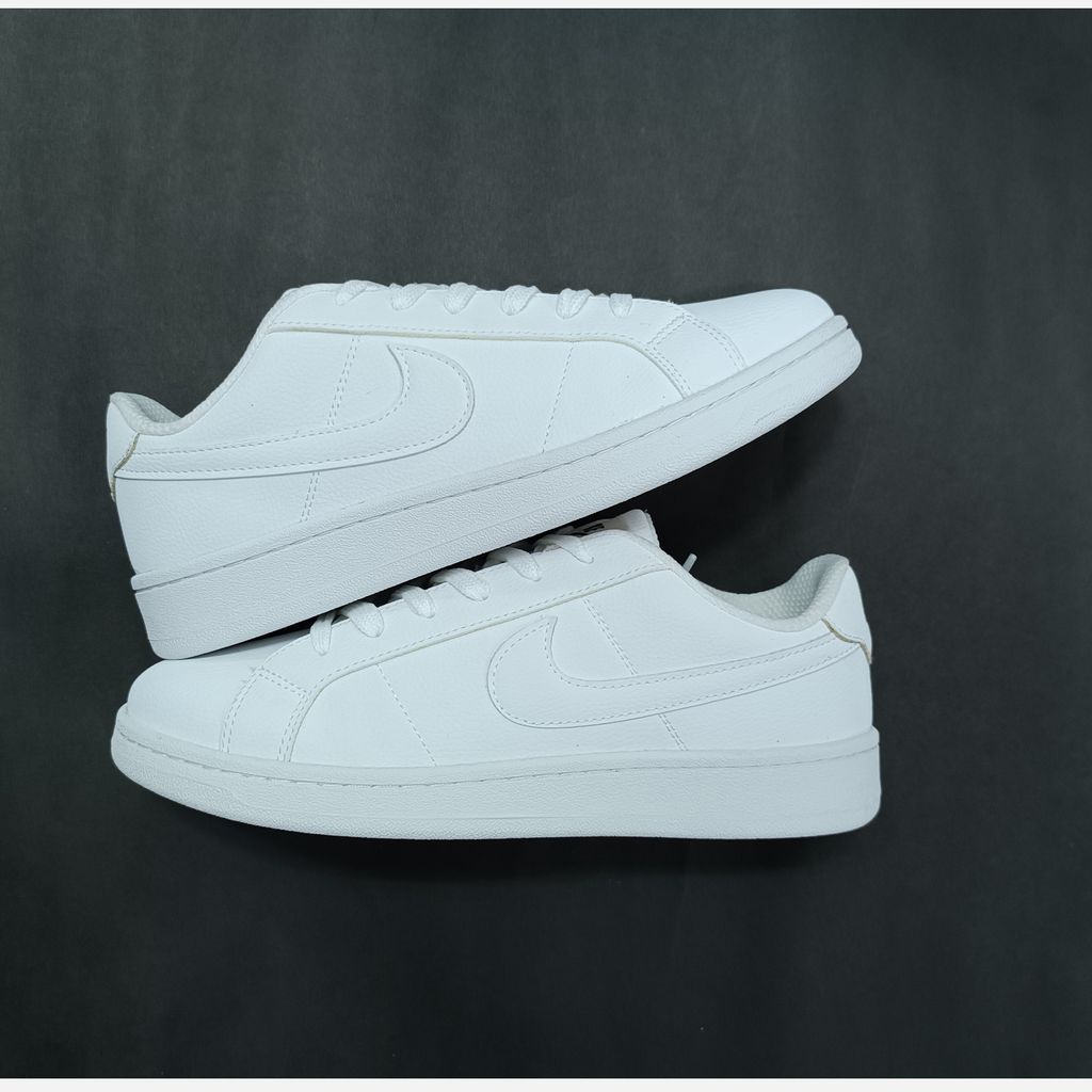 خرید آنلاین کتونی ونس مردانه تمام سفید نایک کیفیت بالا(زیره لاستیک)