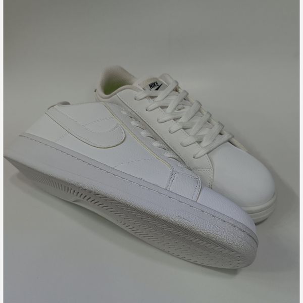 کتونی ونس مردانه تمام سفید نایک کورت رویال 2 کیفیت بالا(زیره لاستیک)