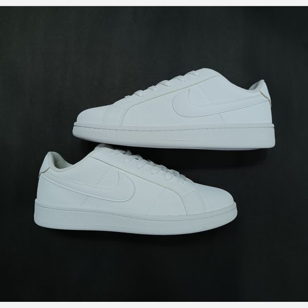 کتونی ونس مردانه تمام سفید نایک کورت رویال 2 کیفیت بالا(زیره لاستیک)