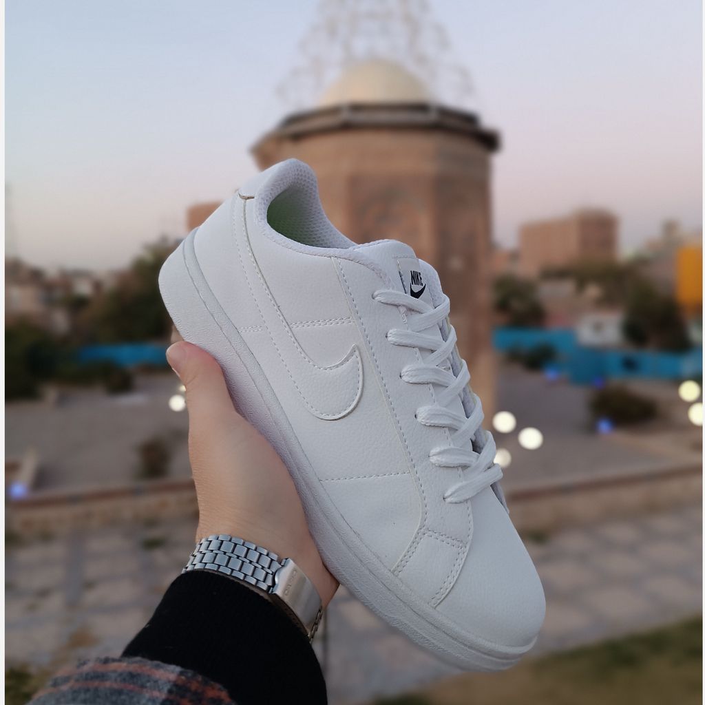 مشخصات کتونی ونس مردانه تمام سفید نایک کیفیت بالا(زیره لاستیک)