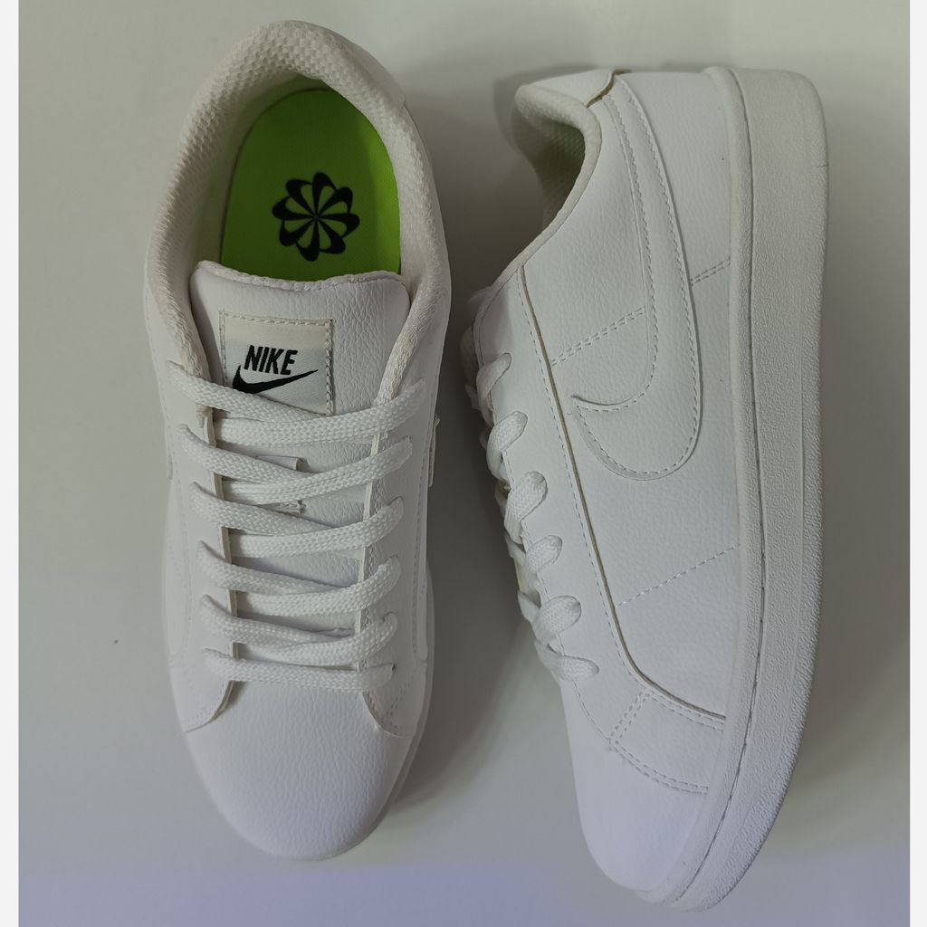 خرید آنلاین کتونی ونس مردانه تمام سفید نایک کیفیت بالا(زیره لاستیک)