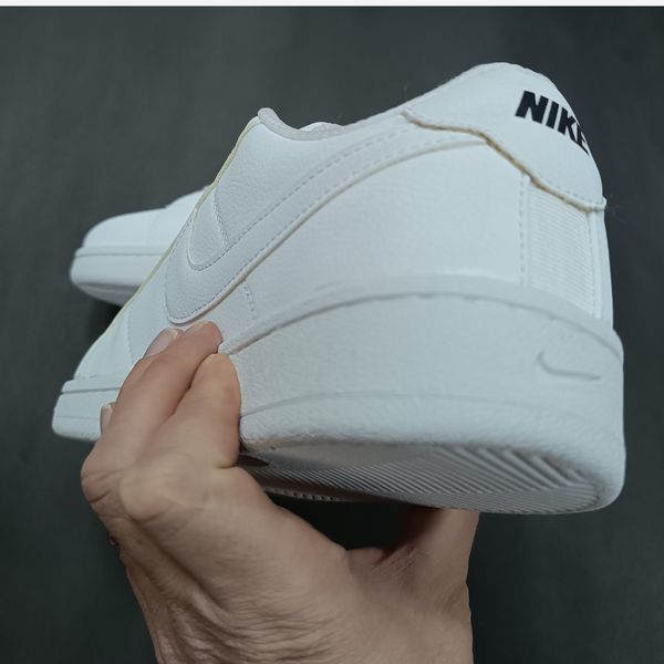 کتونی ونس مردانه تمام سفید نایک کورت رویال 2 کیفیت بالا(زیره لاستیک)