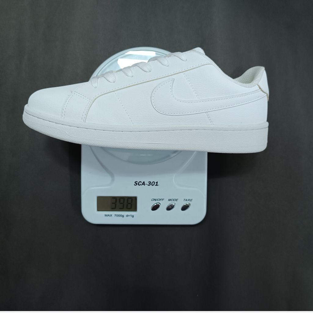 مشخصات کتونی ونس مردانه تمام سفید نایک کیفیت بالا(زیره لاستیک)