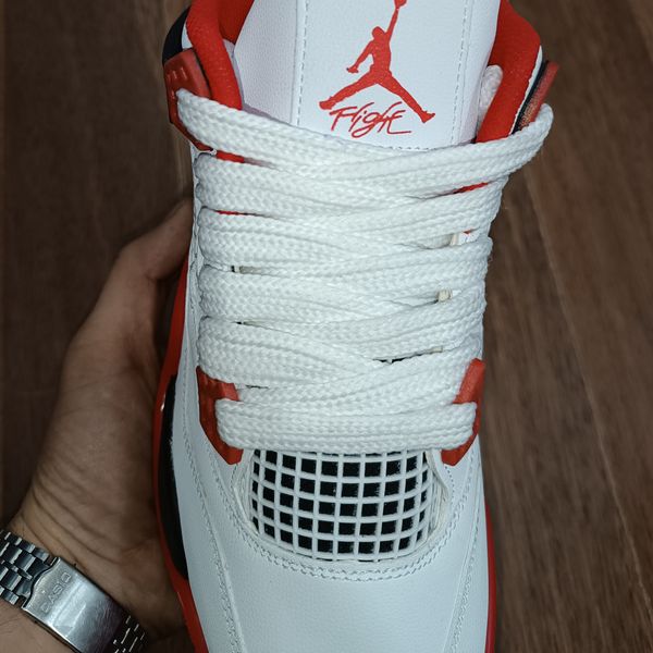 کتونی جردن 4 چهار سفید قرمز