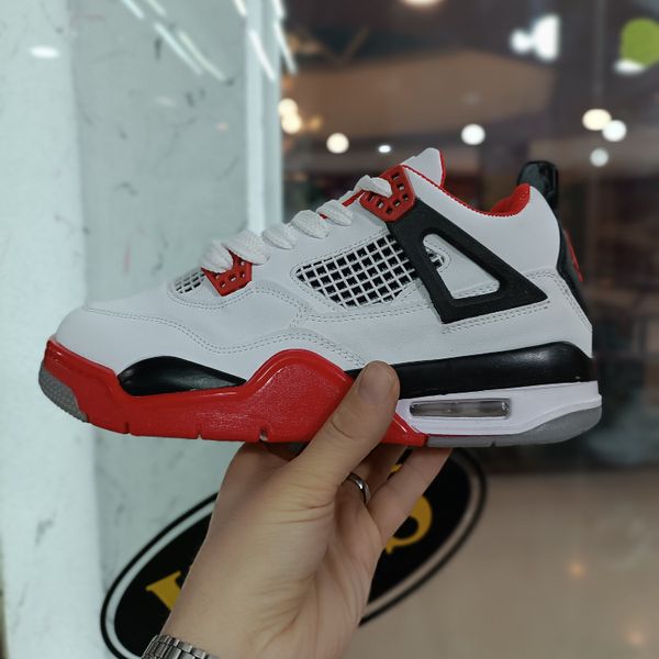 کتونی جردن 4 چهار سفید قرمز