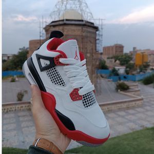 کتونی جردن 4 چهار سفید قرمز