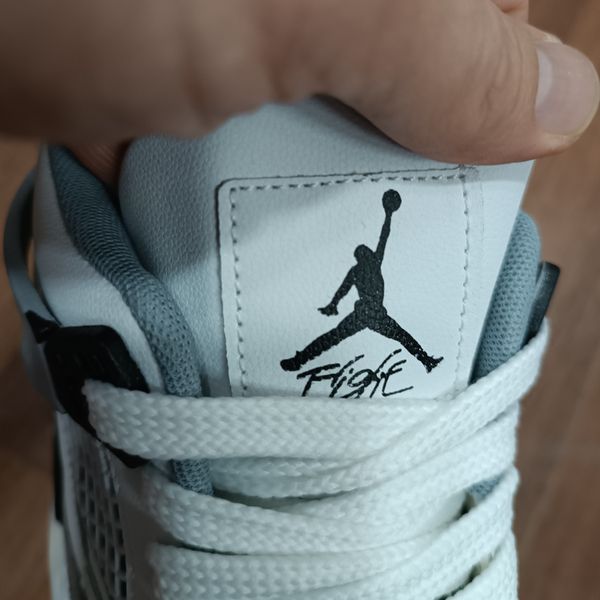 کتونی مردانه جردن 4 چهار سفید طوسی