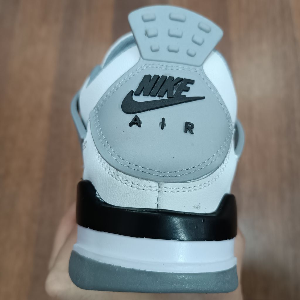 قیمت کتونی مردانه جردن 4 چهار سفید طوسی