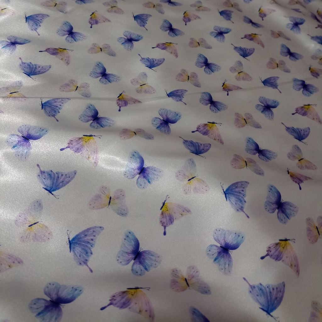 قیمت شومیز وشلوار ساتن ابریشم زنانه طرح پروانه آبی