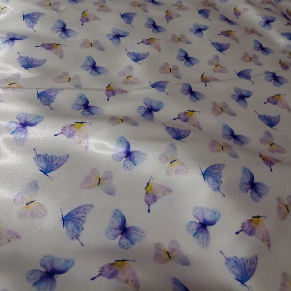 شومیز وشلوار ساتن ابریشم زنانه طرح پروانه آبیح