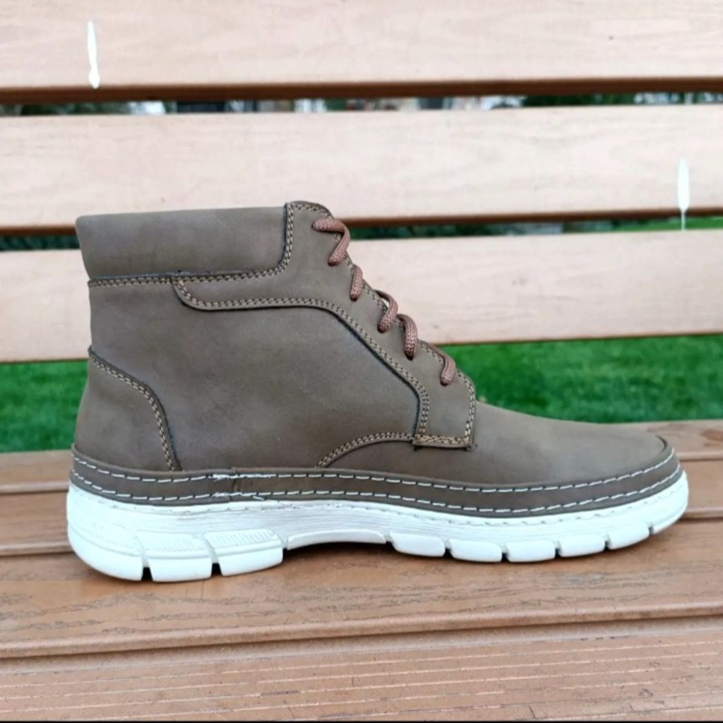 خرید انلاین نیم بوت مردانه بندی رنگ سدری سایز 40 تا 44